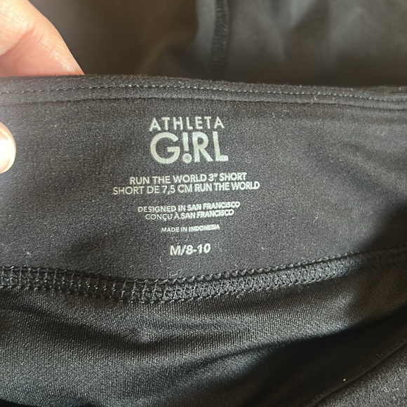 Girls Athleta Run The World 3” Short Size M 8/10 - Picture 5 of 6